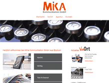 Tablet Screenshot of mikakom.de